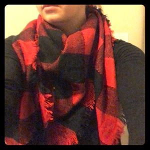 Buffalo plaid scarf